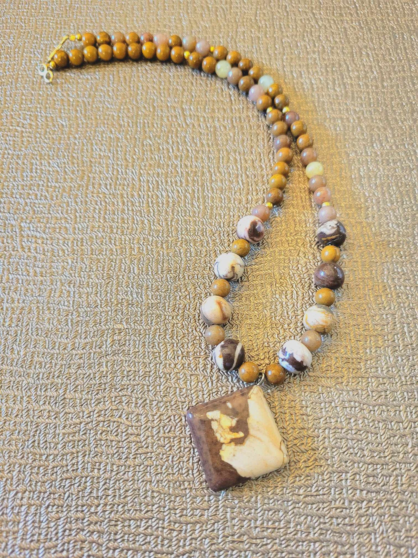 Brown Jasper Necklace - Strings Handmade
