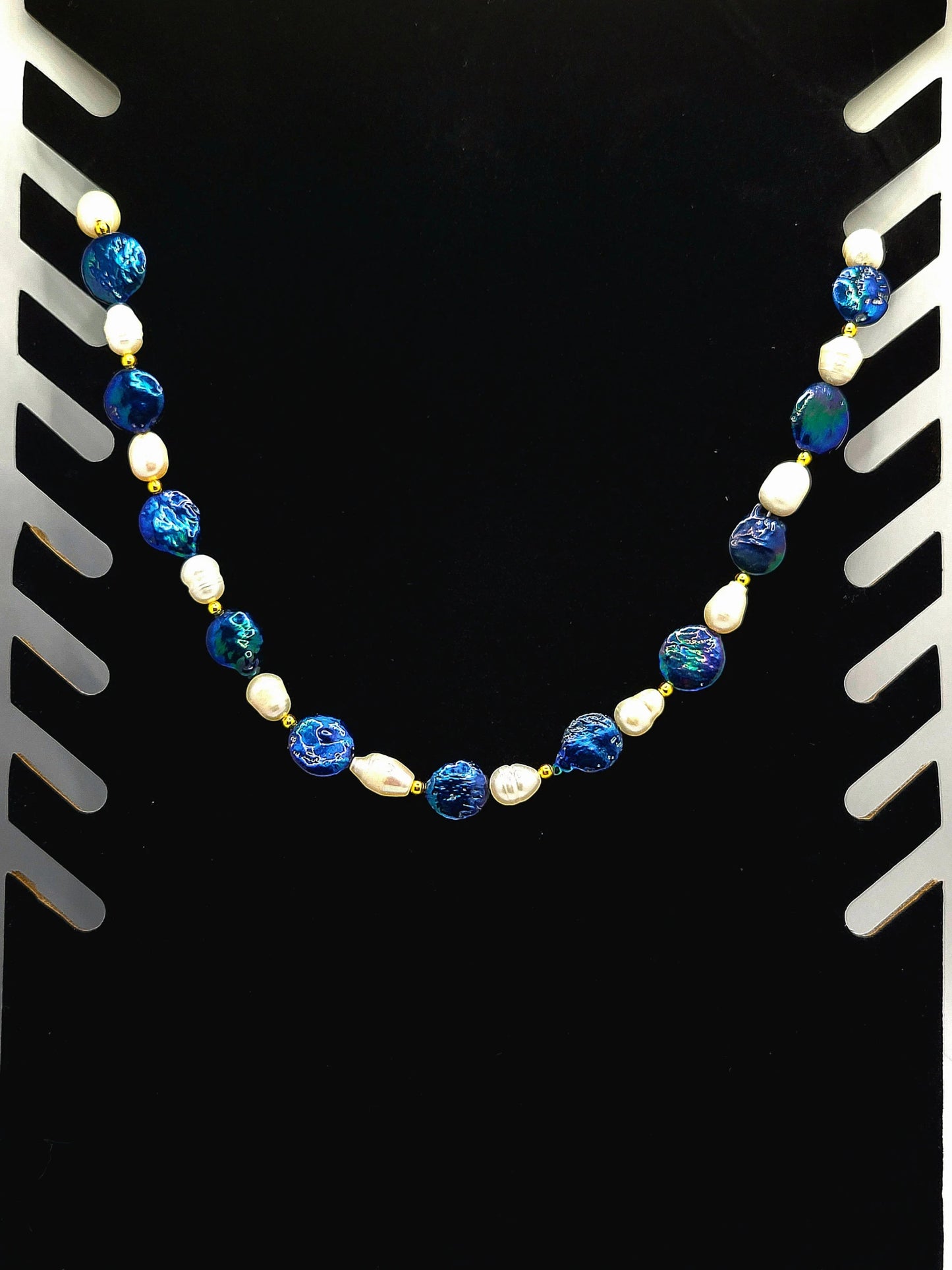 Coin Pearl And Rice Pearl Necklace - Strings Handmade