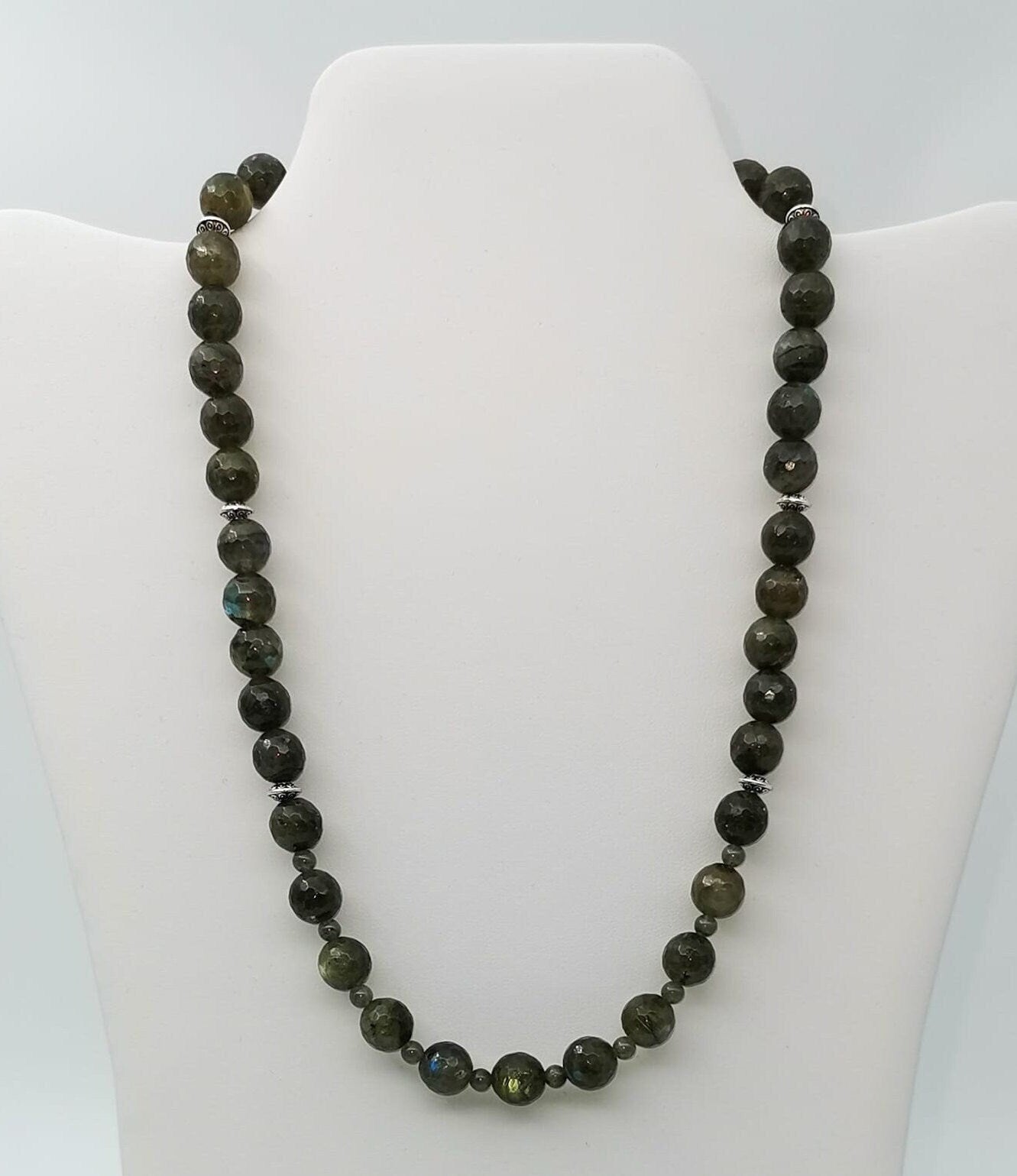 Labradorite Beaded Necklace - Strings Handmade