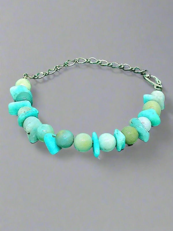 Adjustable Blue Jasper And Larimar Bracelet - Strings Handmade