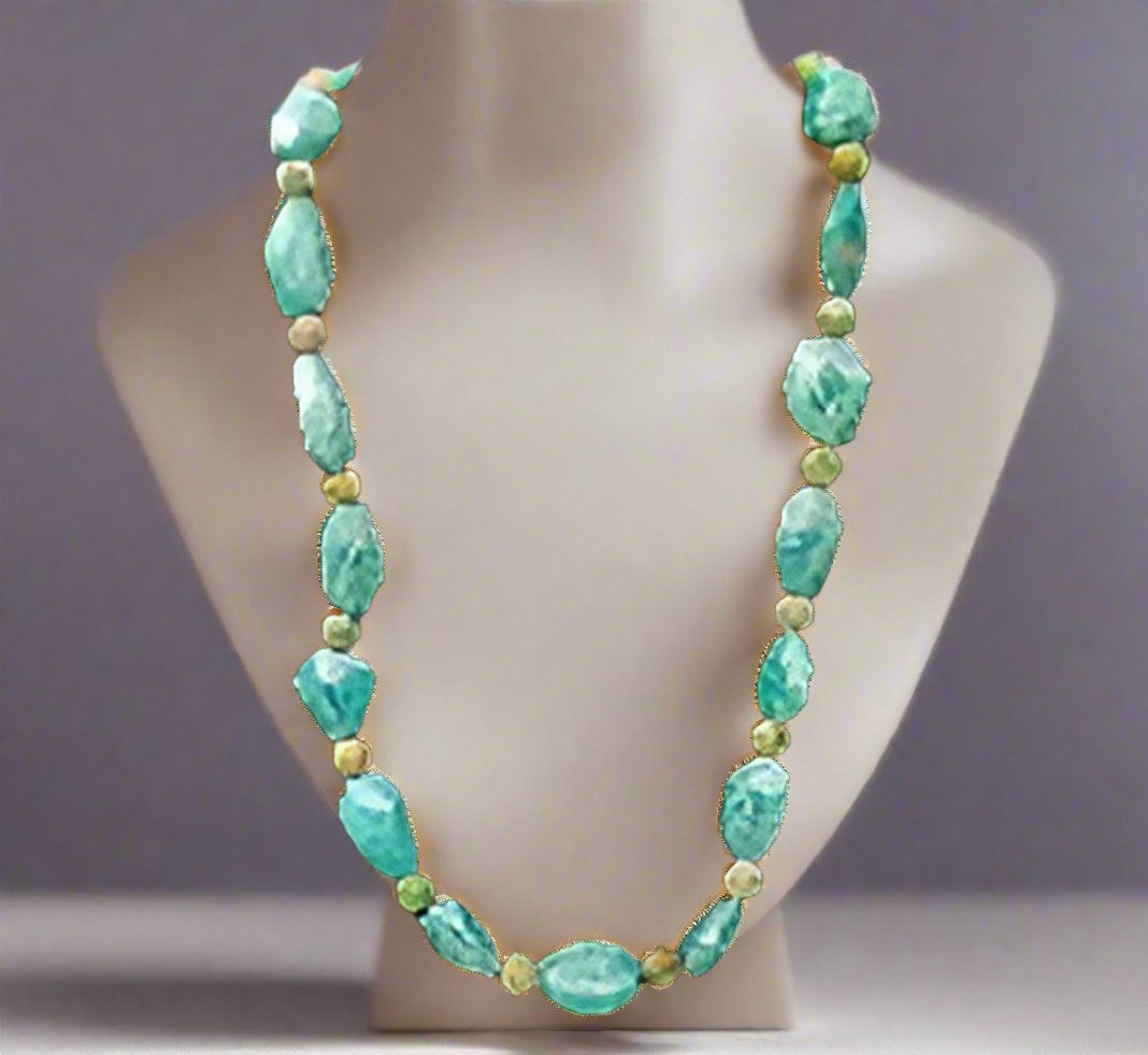 Amazonite Necklace - Strings Handmade