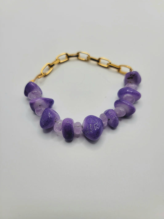 Purple Quartzite Bracelet