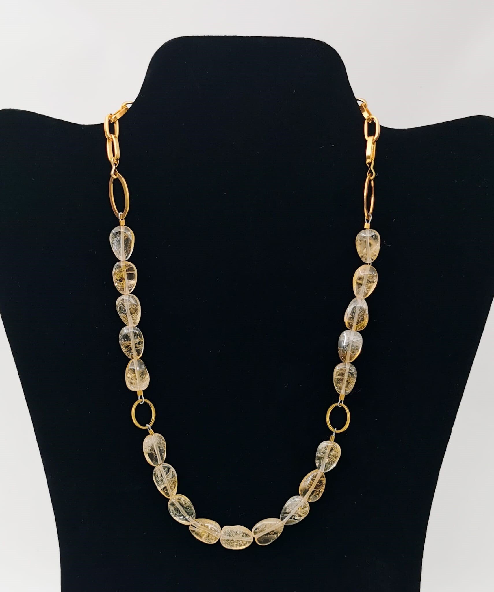 Citrine Necklace - Strings Handmade