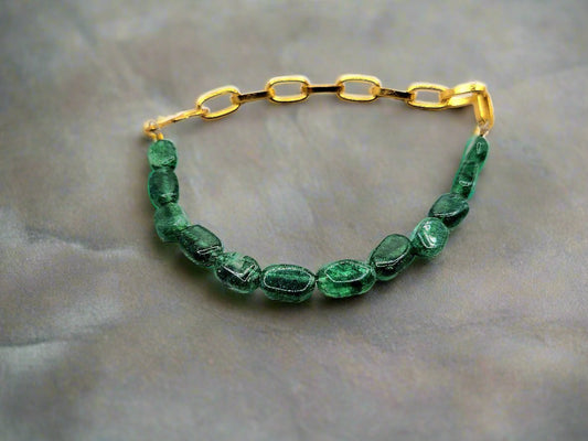 Emerald Green Aventurine Bracelet - Strings Handmade