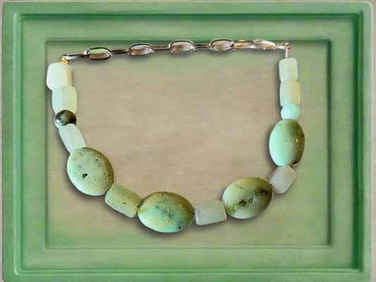 Multi Gemstone Bracelet - Green - Strings Handmade