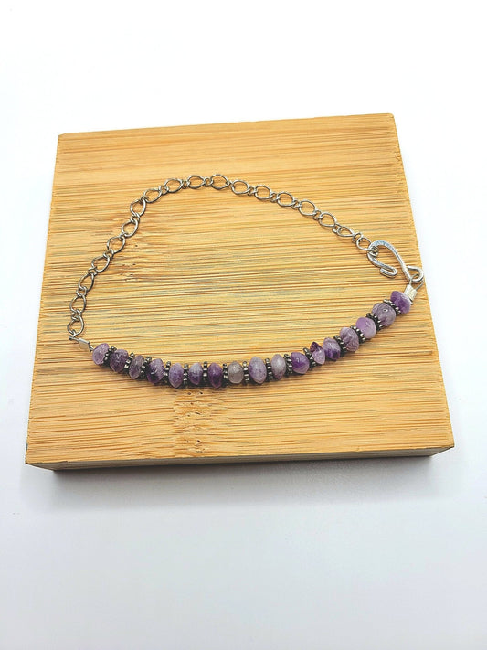 Purple Jasper Bracelet - Strings Handmade
