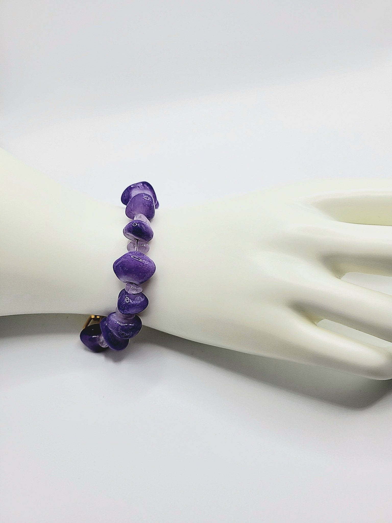Purple Quartzite Bracelet - Strings Handmade