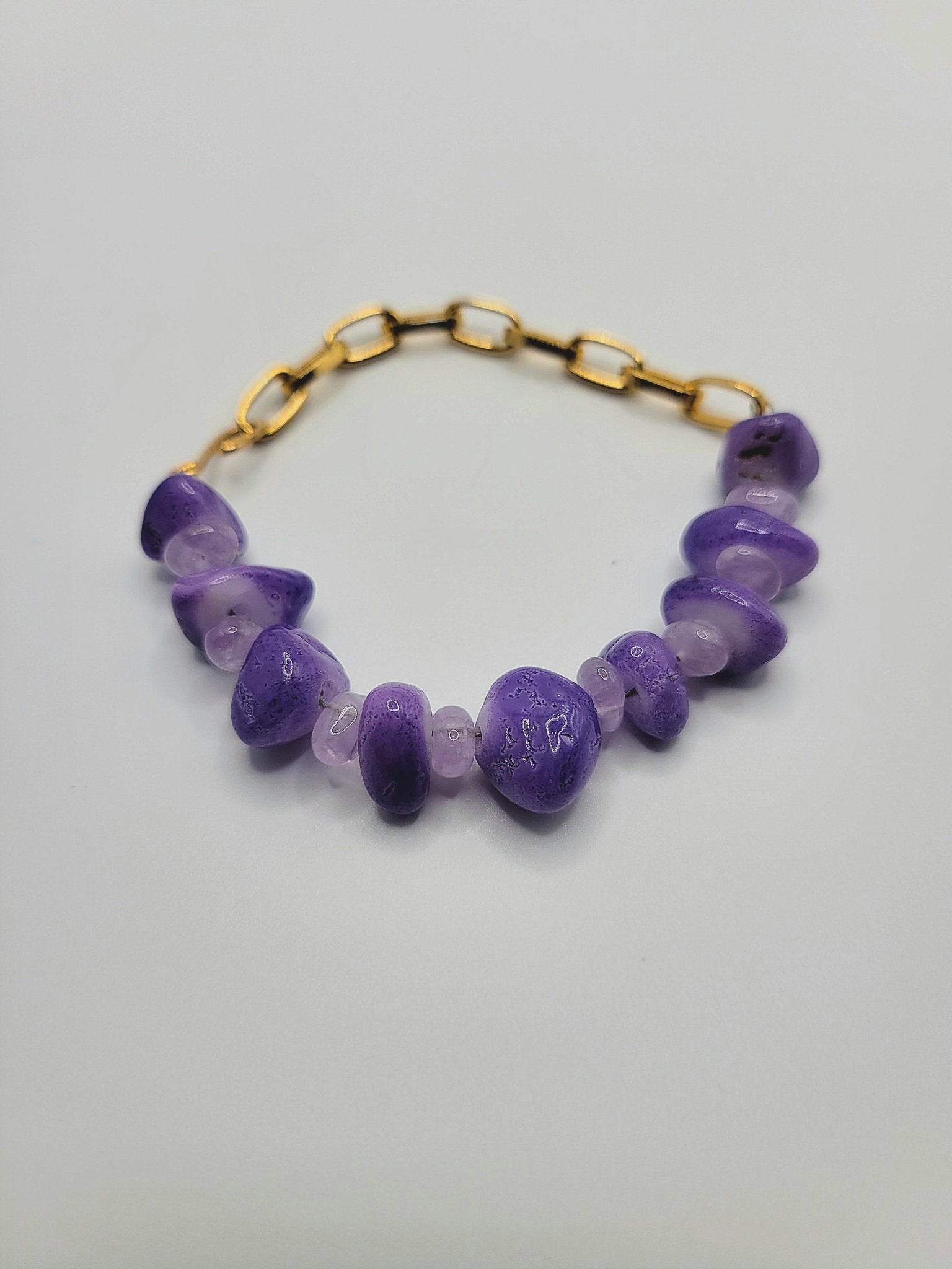 Purple Quartzite Bracelet - Strings Handmade