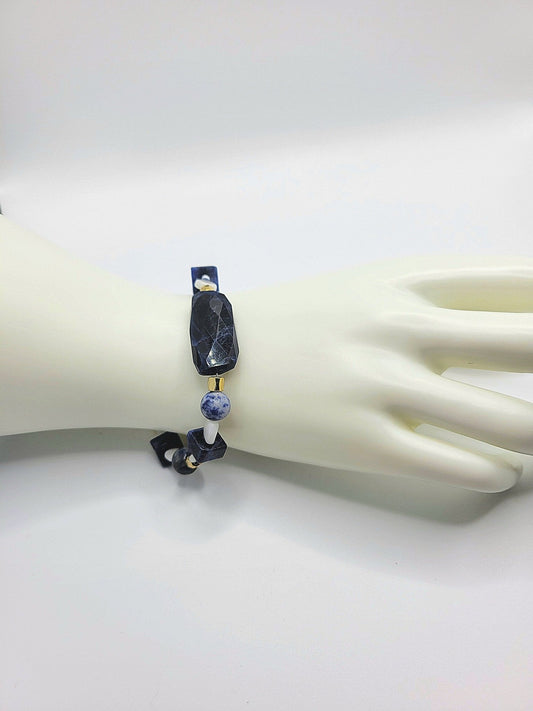 Lapis And Sodalite Bracelet - Strings Handmade
