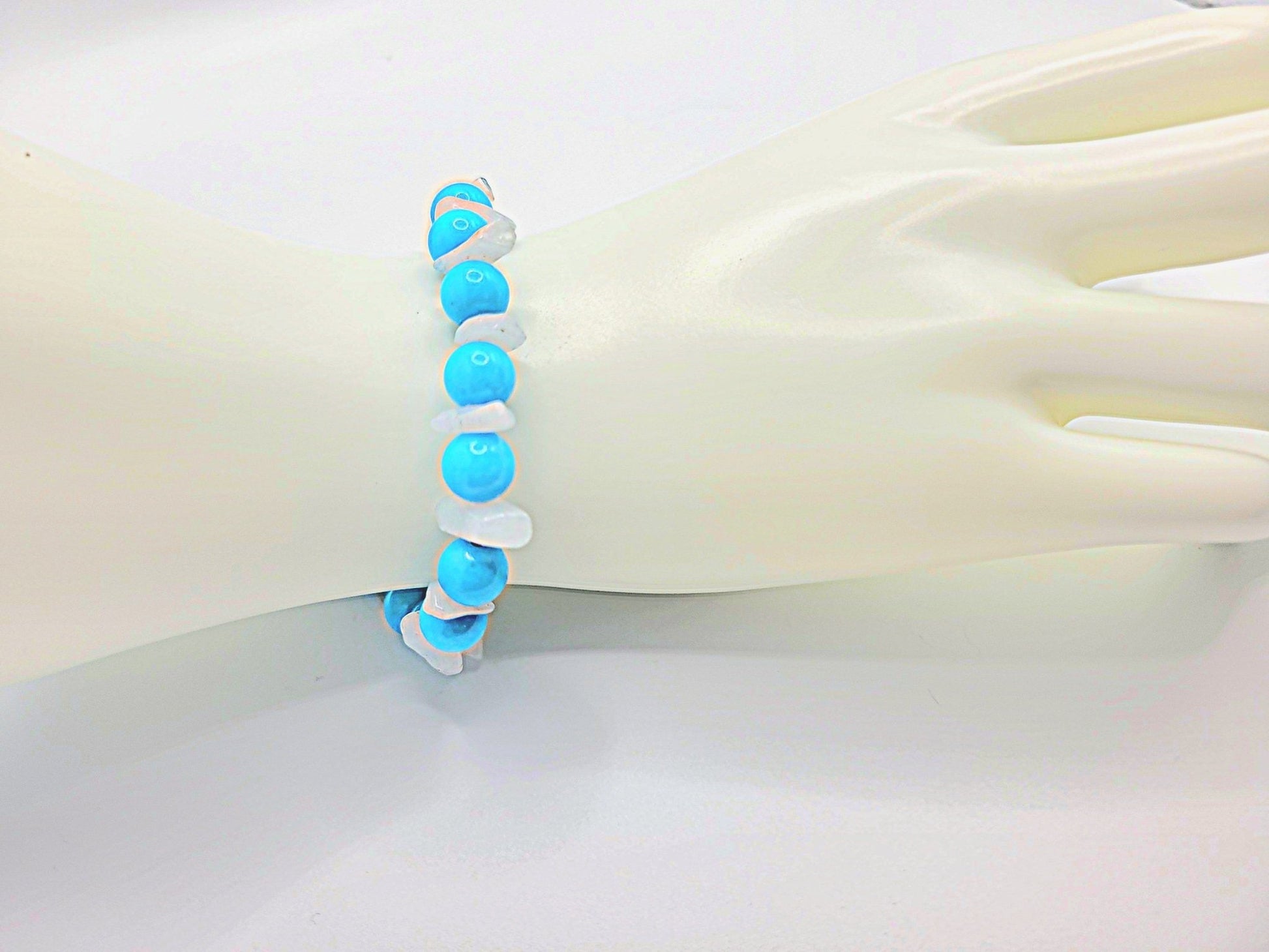 Quartz And Quartzite Stretch Bracelet - Strings Handmade