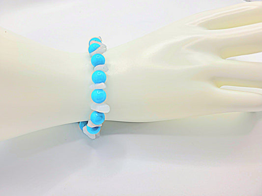 Quartz And Quartzite Stretch Bracelet - Strings Handmade